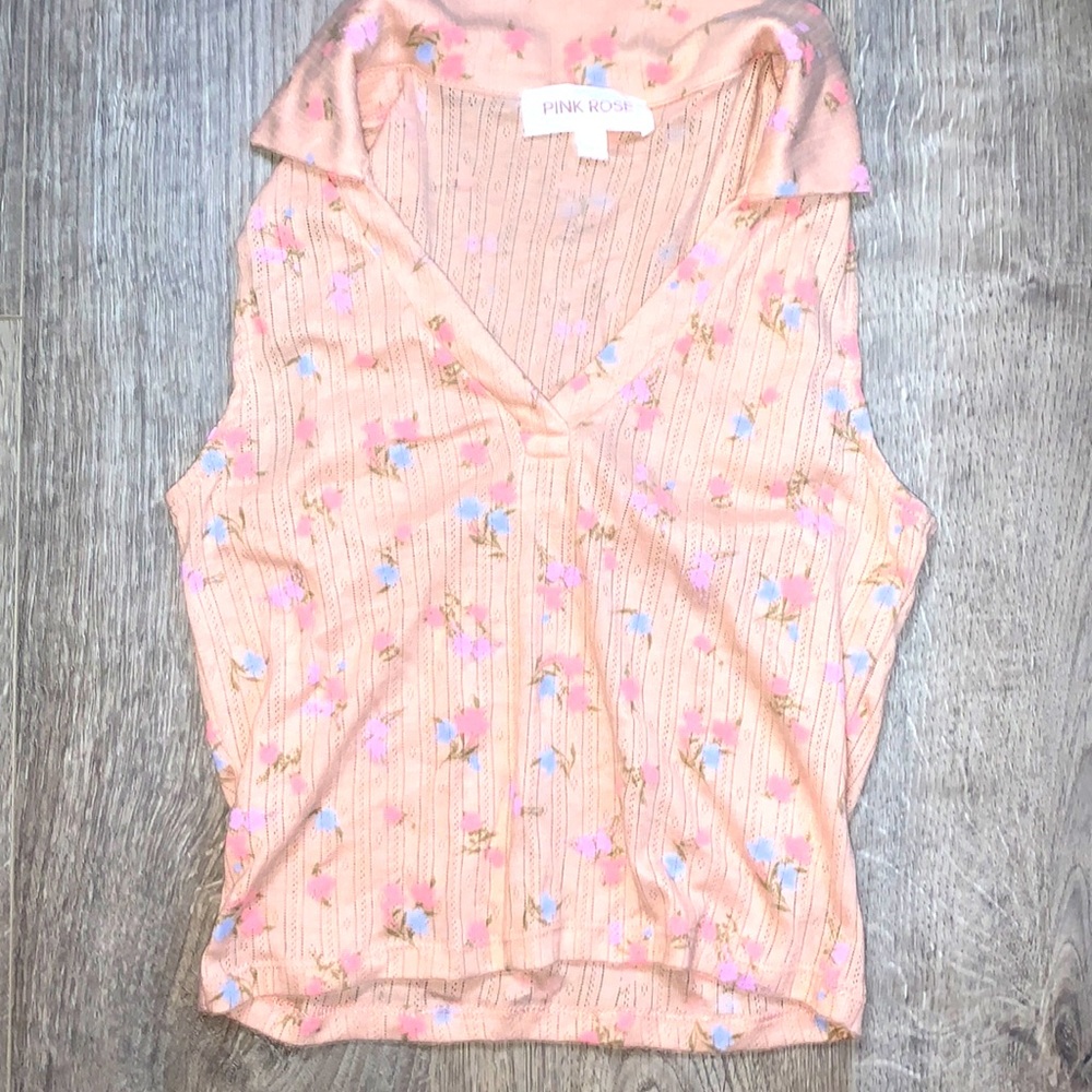 Pink flower top!